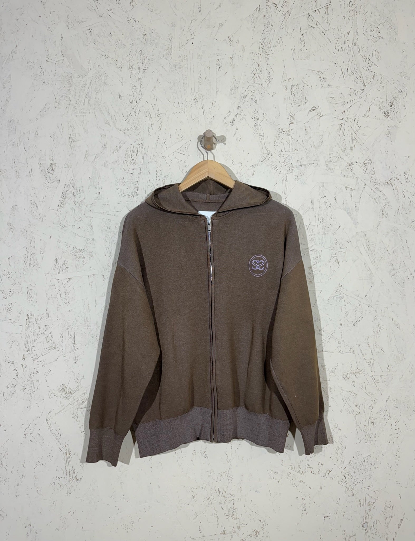 Veste Zippée Sandro Marron à Capuche L Mixte