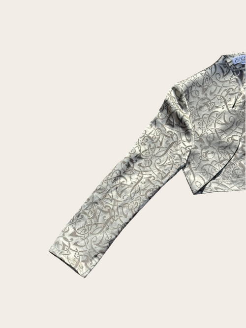 Boléro Efel2 en jacquard – Argenté – Taille 2 – Femme — photo complémentaire 2
