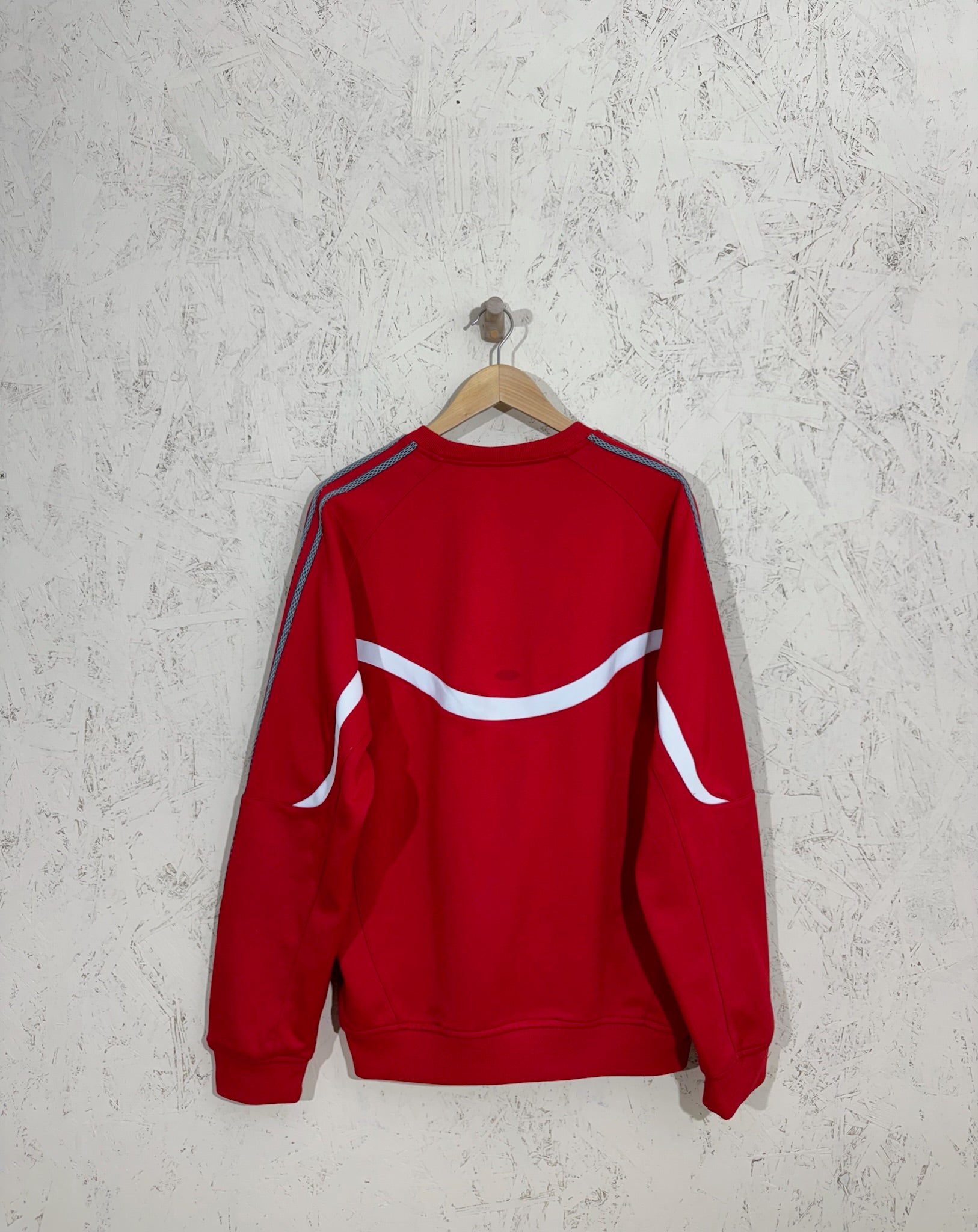 pull Adidas Rouge Training / Sportwear - XL - vintage - mixte