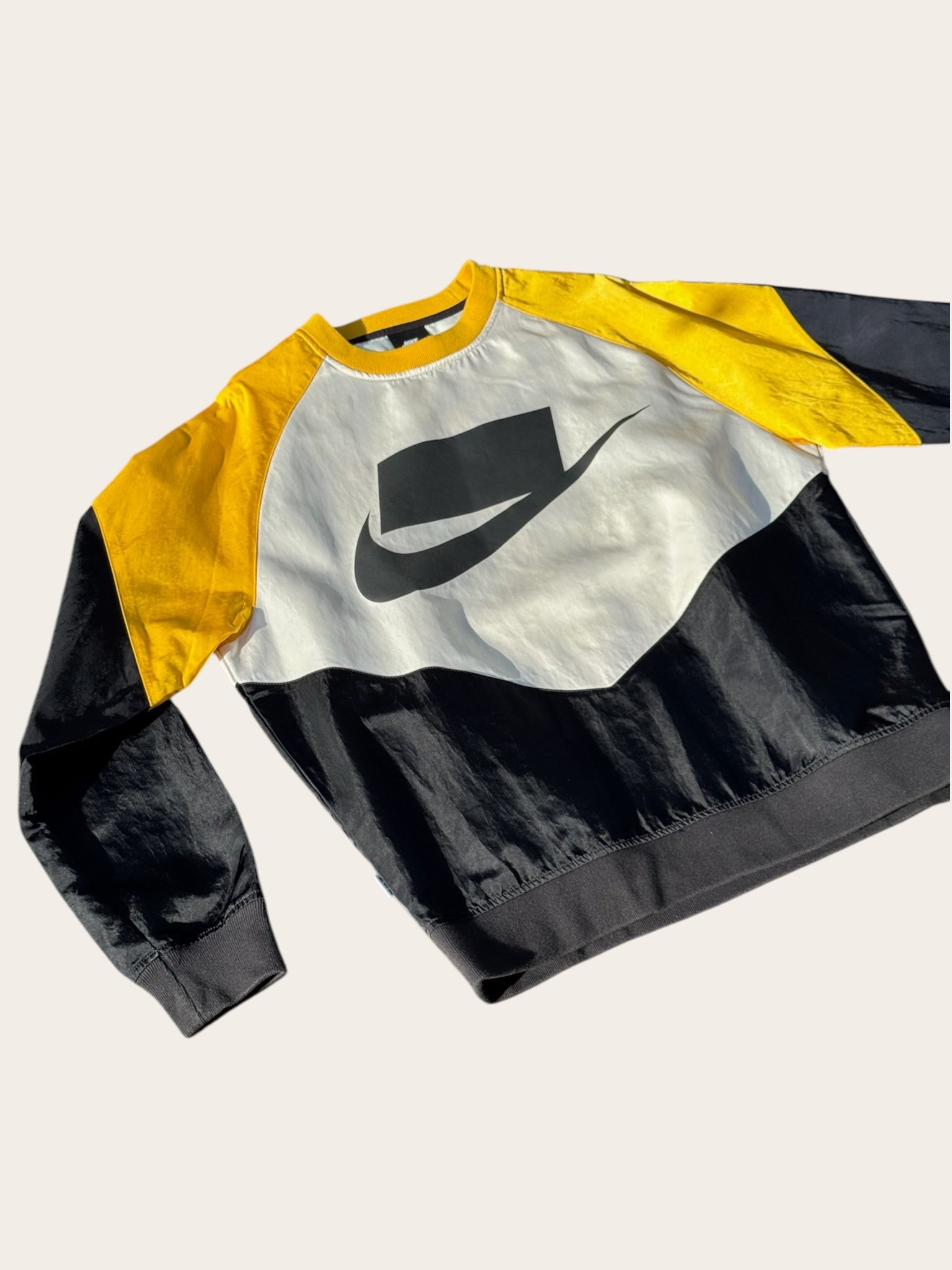 Nike Sportswear NSW Crewneck Jaune Noir Blanc S Homme