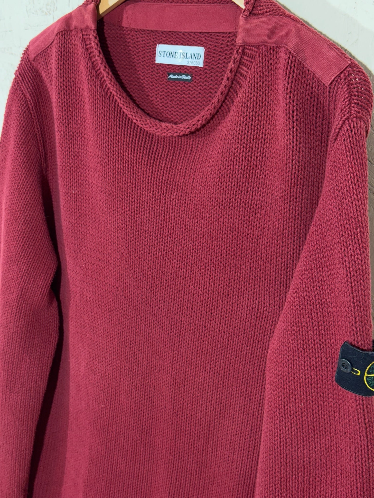Pull Stone Island Bordeaux Vintage L Mixte