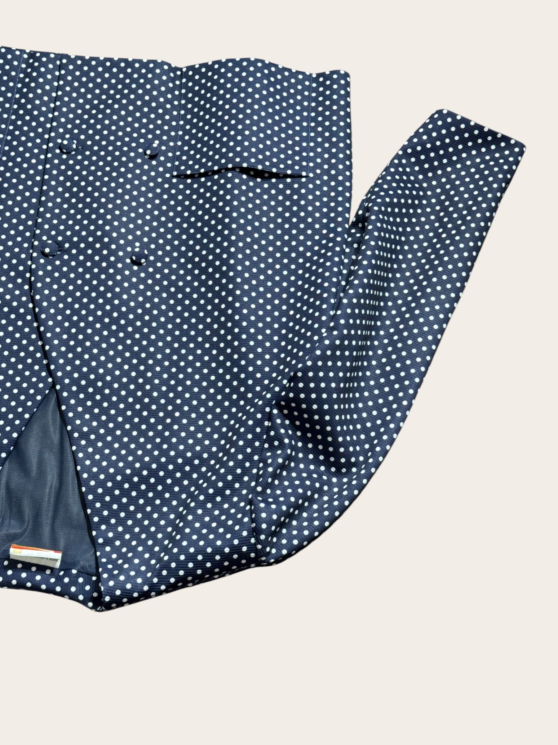 Blazer à pois Marcelle Griffon – Bleu marine et blanc – T.6 – Femme — photo complémentaire 3