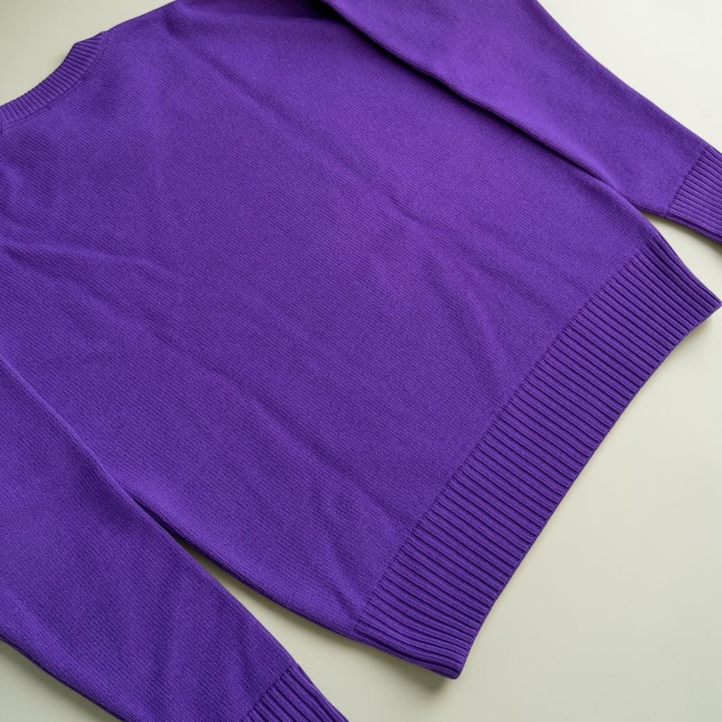 Pull Ami Paris en laine – Violet – M – Mixte — photo complémentaire 5