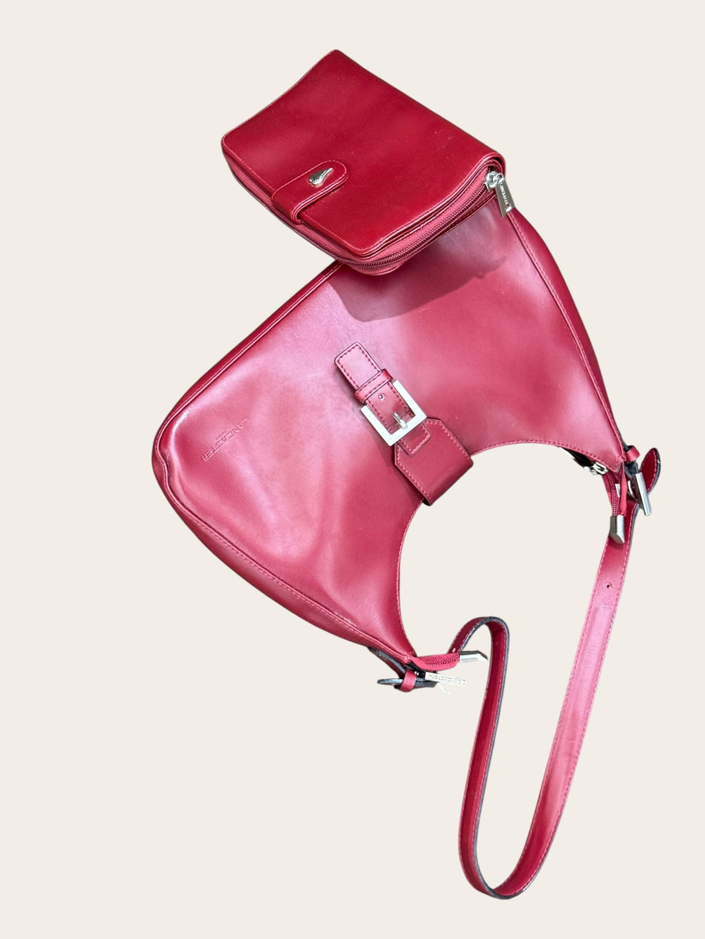 Ensemble Lancaster sac et porte-monnaie – Rouge – Taille unique – Femme — photo complémentaire 2