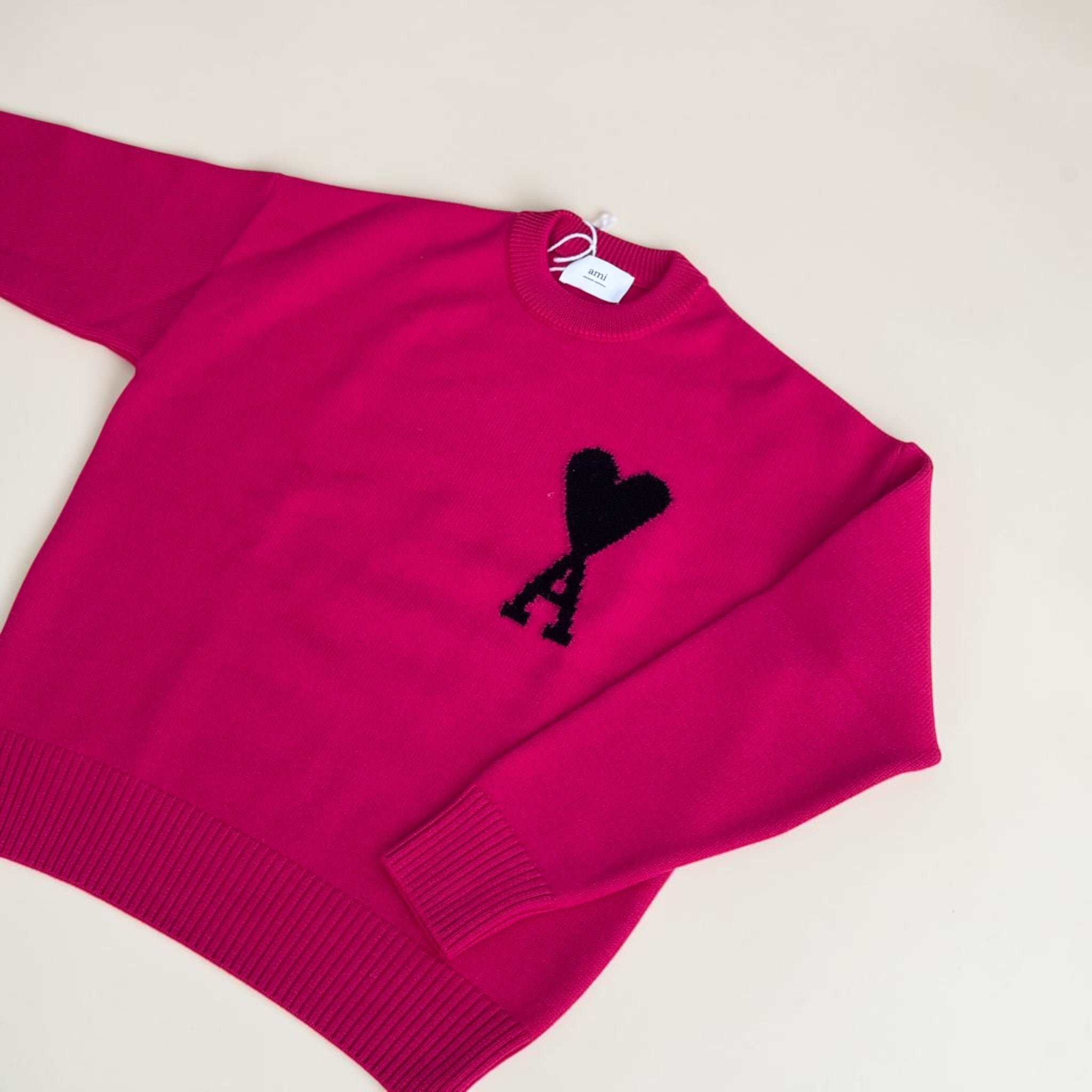 Pull Ami Paris fuchsia– M – maille laine – mixte