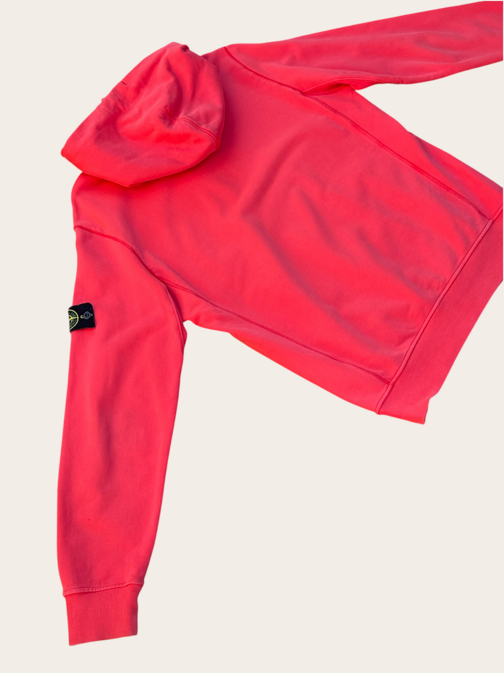 Sweat à capuche Stone Island Garment Dyed – Rouge – XL – Mixte — photo complémentaire 4