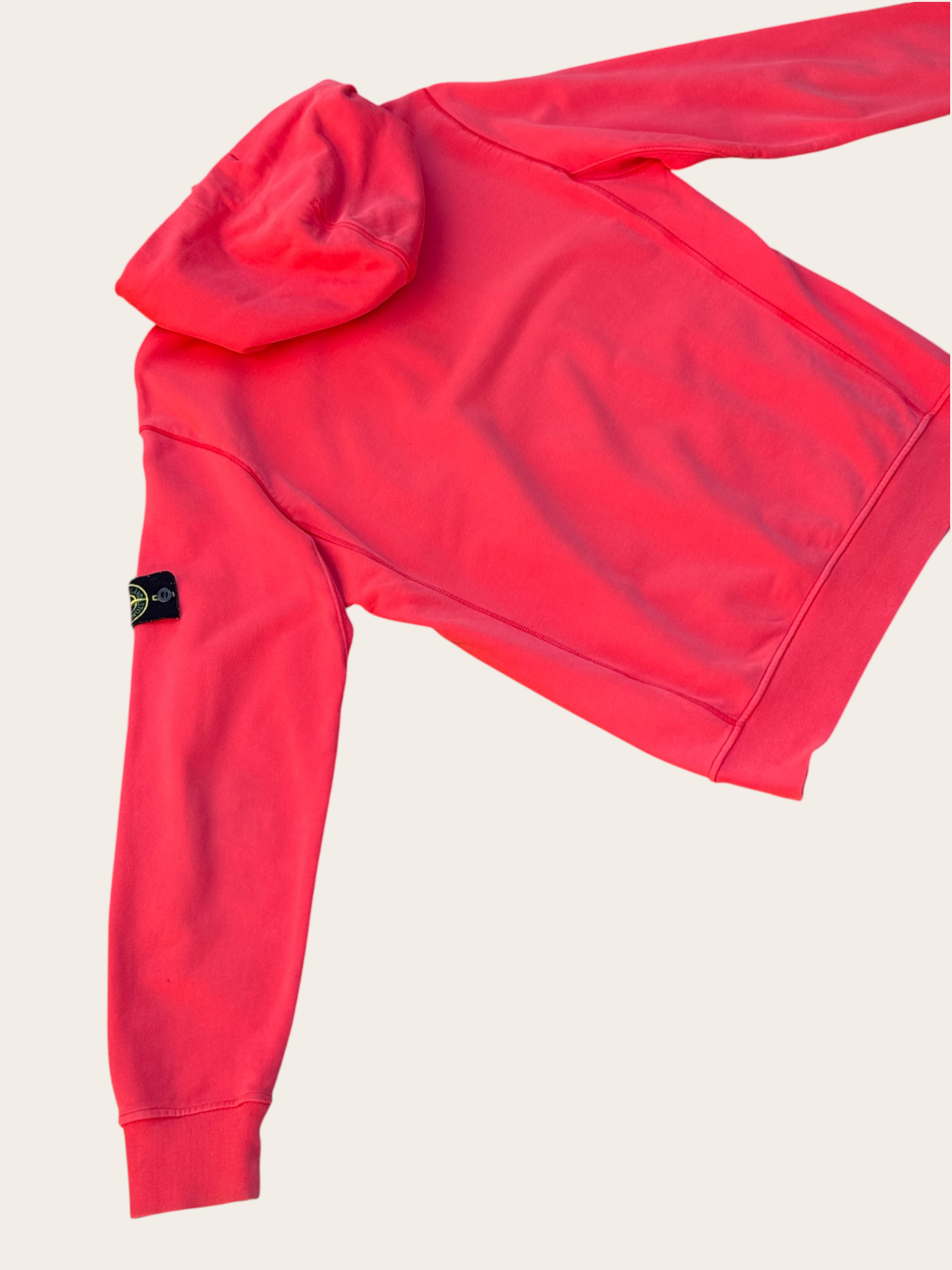 Sweat à capuche Stone Island Garment Dyed – Rouge – XL – Mixte — photo complémentaire 4