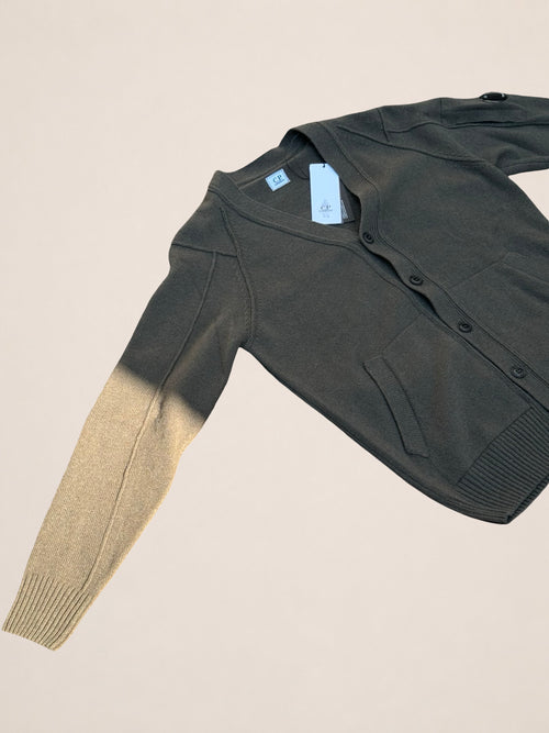 Cardigan C.P. Company en laine – Kaki – T.46 – Mixte — photo complémentaire 2