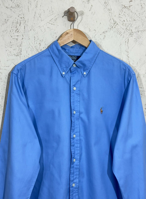 Chemise Polo Ralph Lauren Bleu Ciel Custom Fit - L - homme