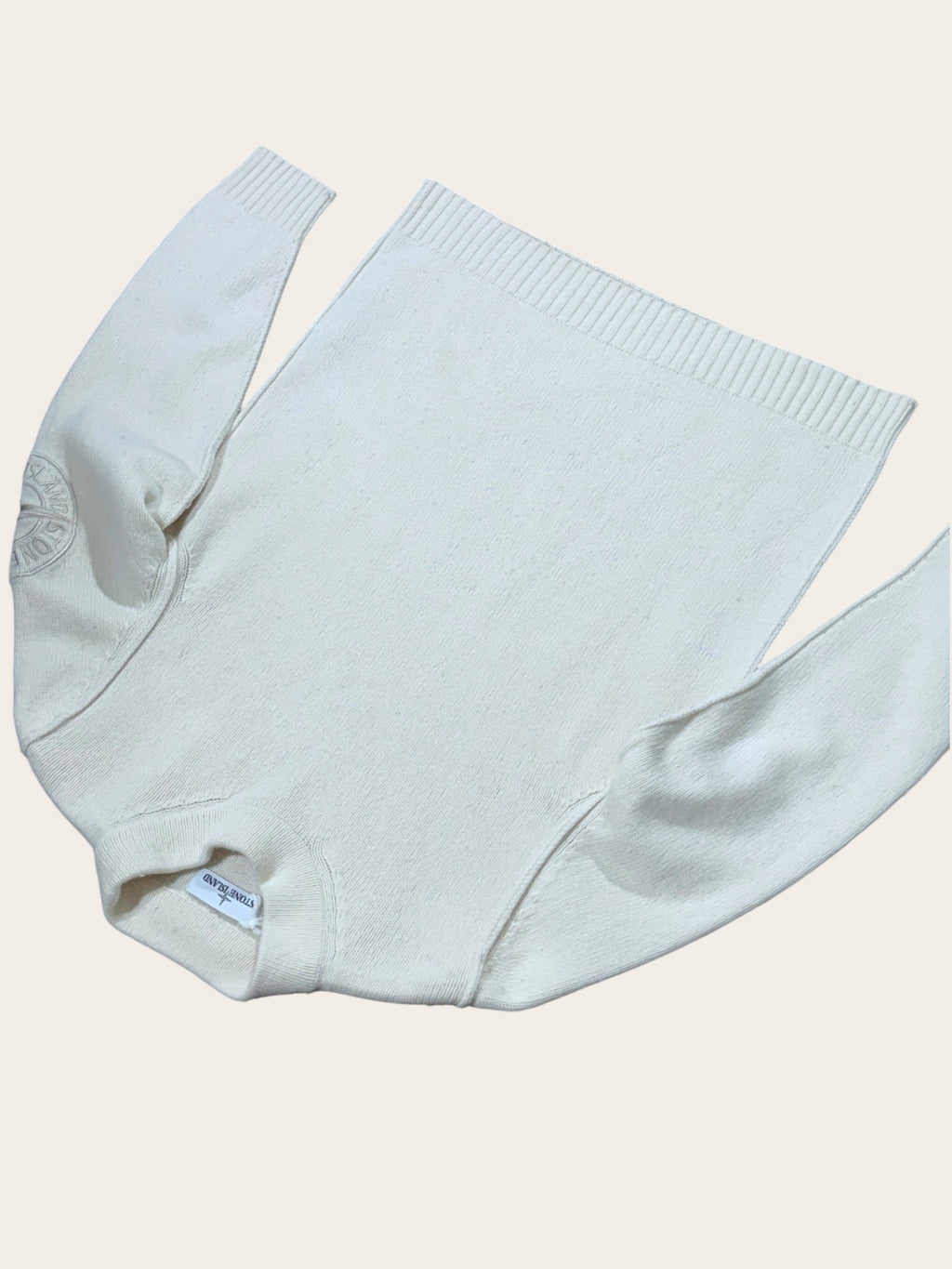 Pull Stone Island – Crème – M – Mixte — photo complémentaire 2