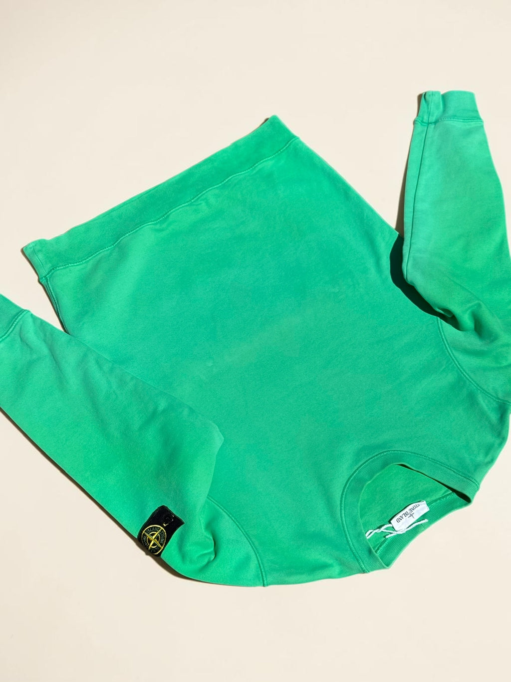 Sweat Stone Island à badge Compass – Vert – XL – Mixte — photo complémentaire 3
