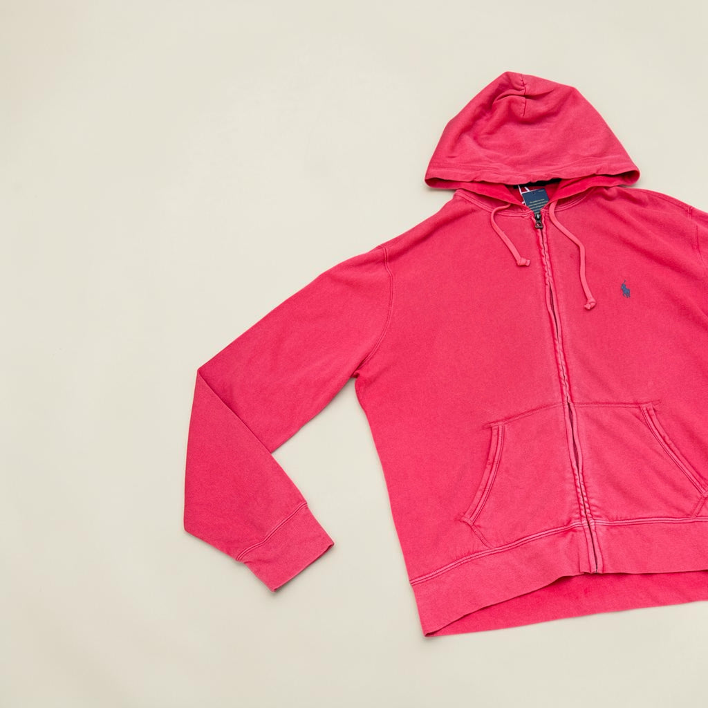 Sweat à capuche zippé Polo Ralph Lauren – Rose – L – Mixte — vue principale