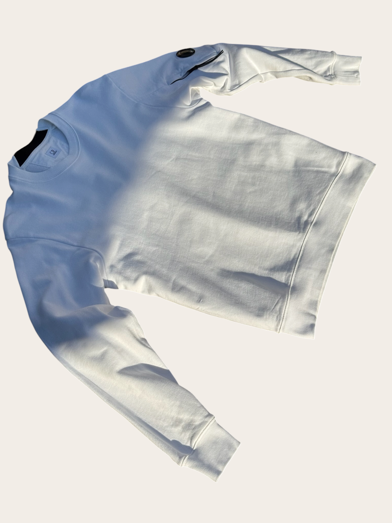 Sweat C.P. Company Lens – Blanc – M – Mixte — photo complémentaire 2