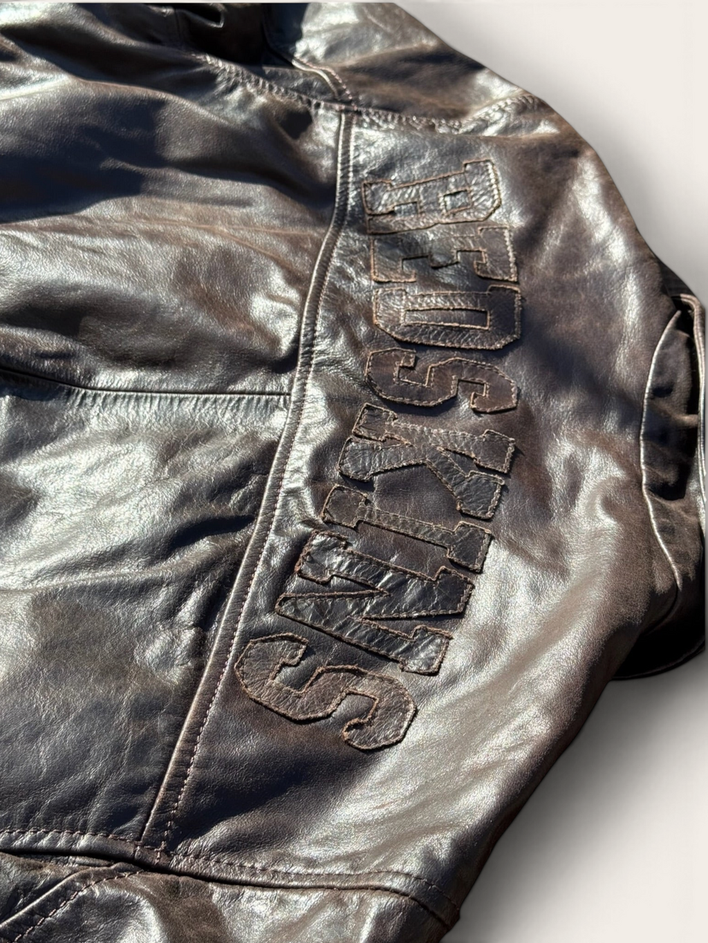 Bomber en cuir – Redskins – 3XL – Homme – Vintage