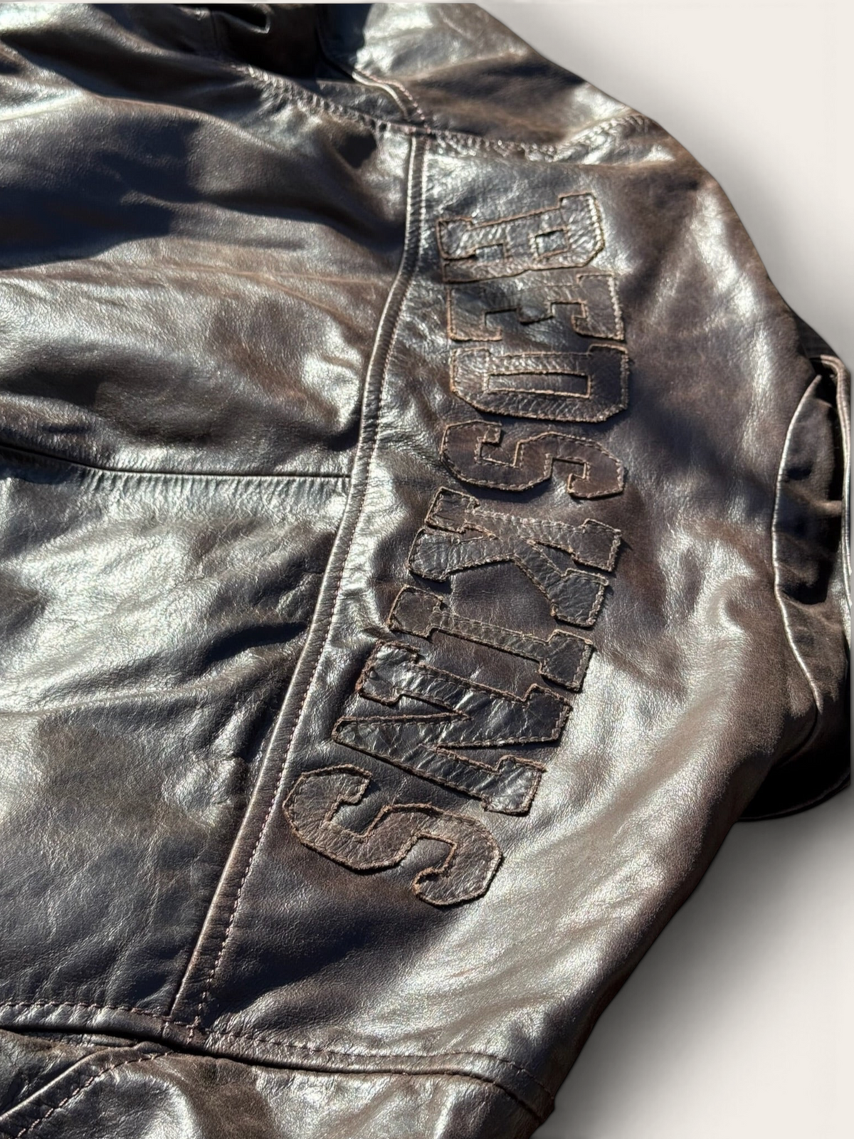 Bomber en cuir – Redskins – 3XL – Homme – Vintage