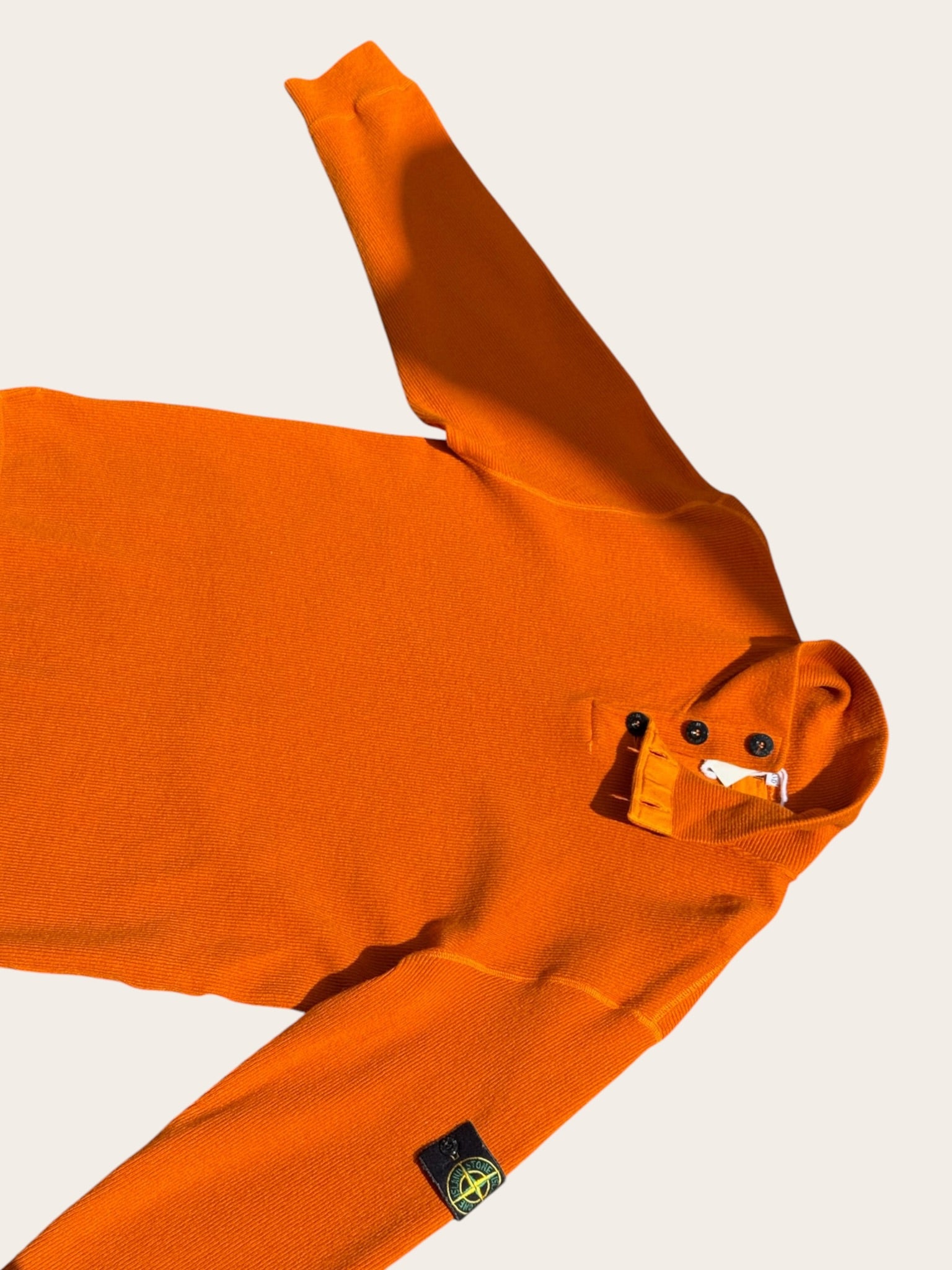 Pull Stone Island Vintage Orange Taille L Homme