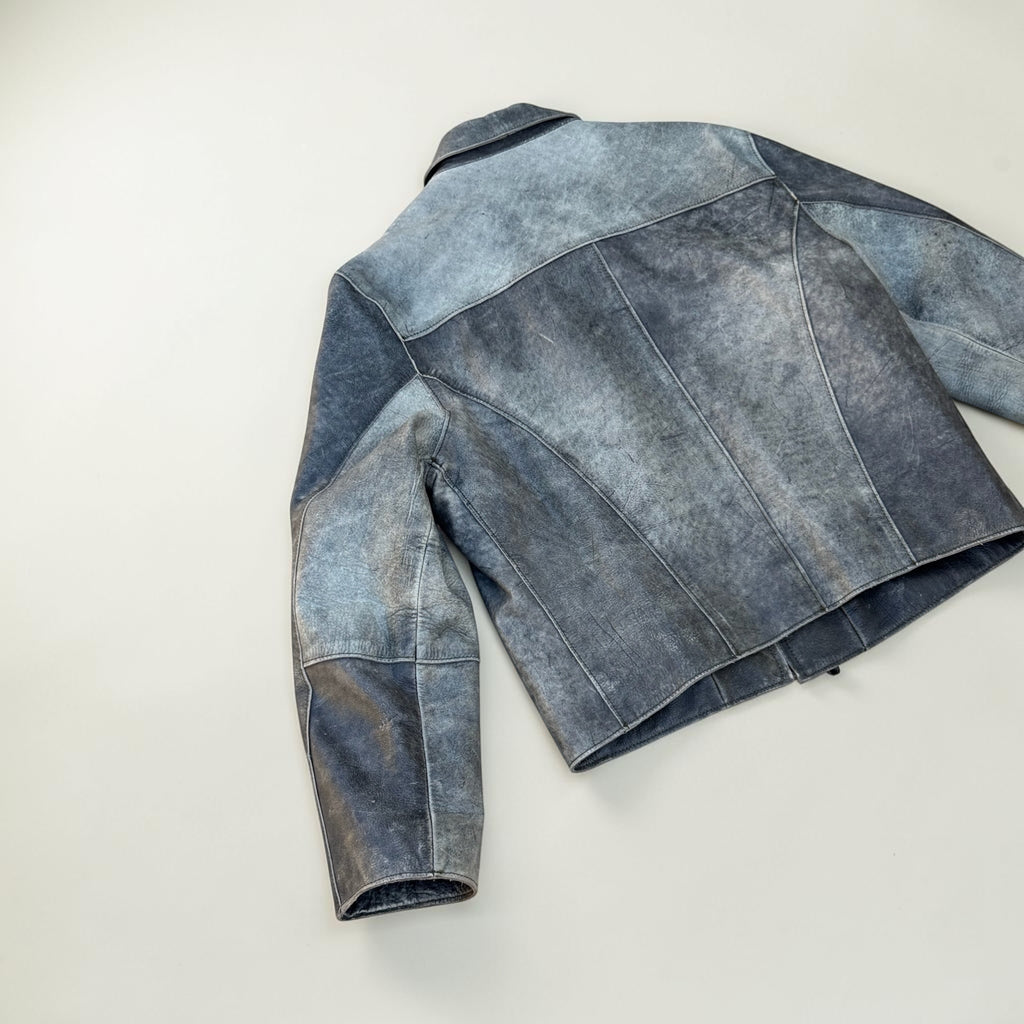 Veste en cuir Armand Thiery Studio – Gris patiné – M – Mixte — photo complémentaire 4