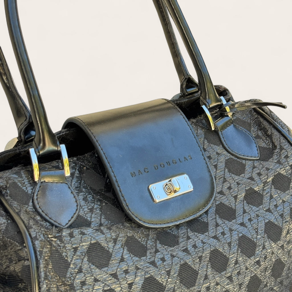 Sac Bowling Mac Douglas Jacquard – Noir – Taille unique – Femme — photo complémentaire 3