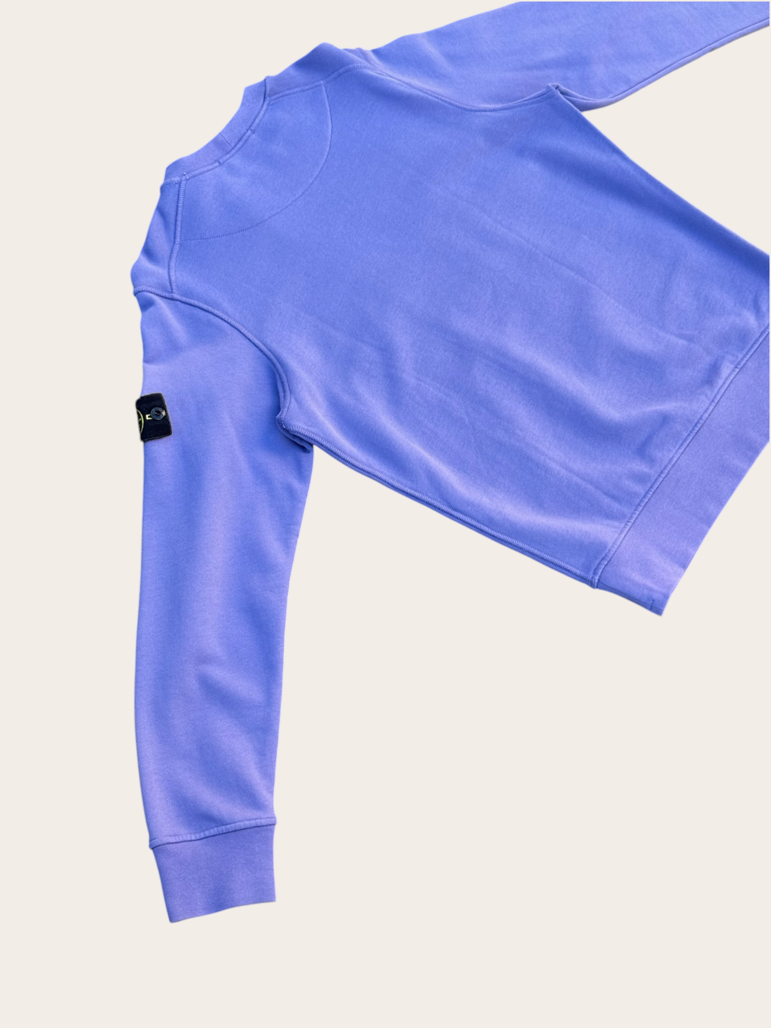 Sweat Stone Island col rond Garment Dyed – Violet – S – Mixte — photo complémentaire 4