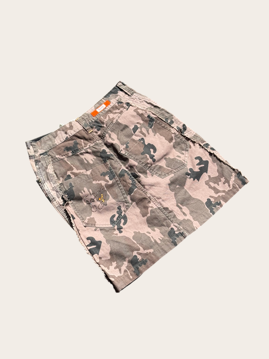 Y2K Complices camouflage cargo skirt pink and grey size 36 women's – view 4