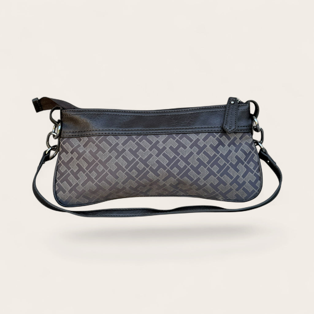 Sac baguette Tommy Hilfiger Monogram – Gris argenté – Taille unique – Femme — photo complémentaire 4