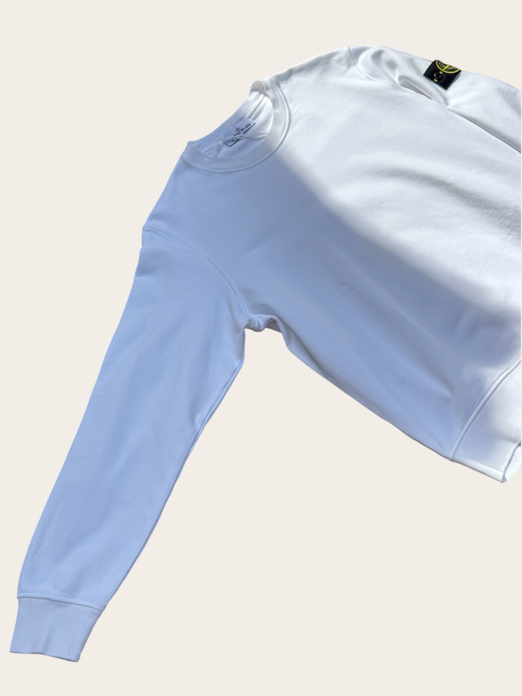 Sweat Stone Island col rond – Blanc – XL – Mixte — photo complémentaire 2
