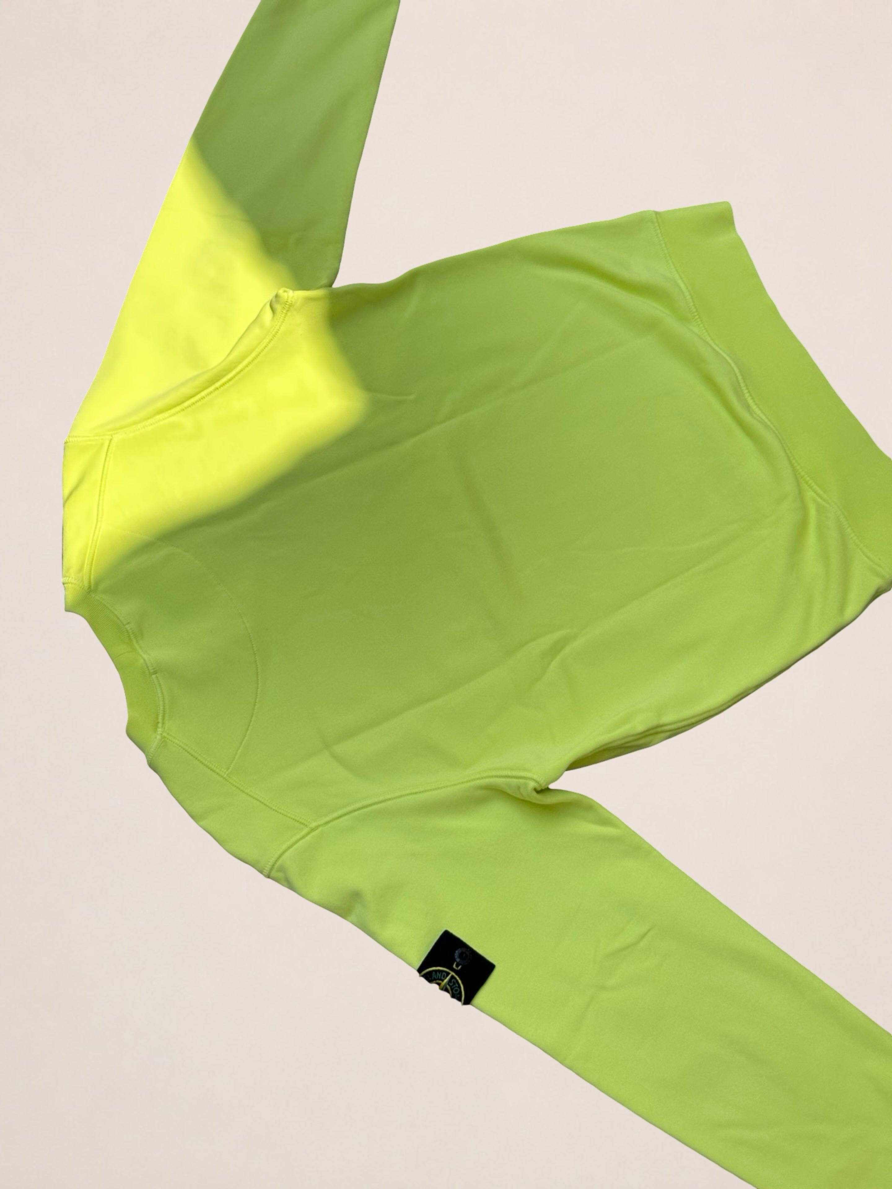 Sweat Stone Island col rond – Jaune fluo – S – Mixte — photo complémentaire 5