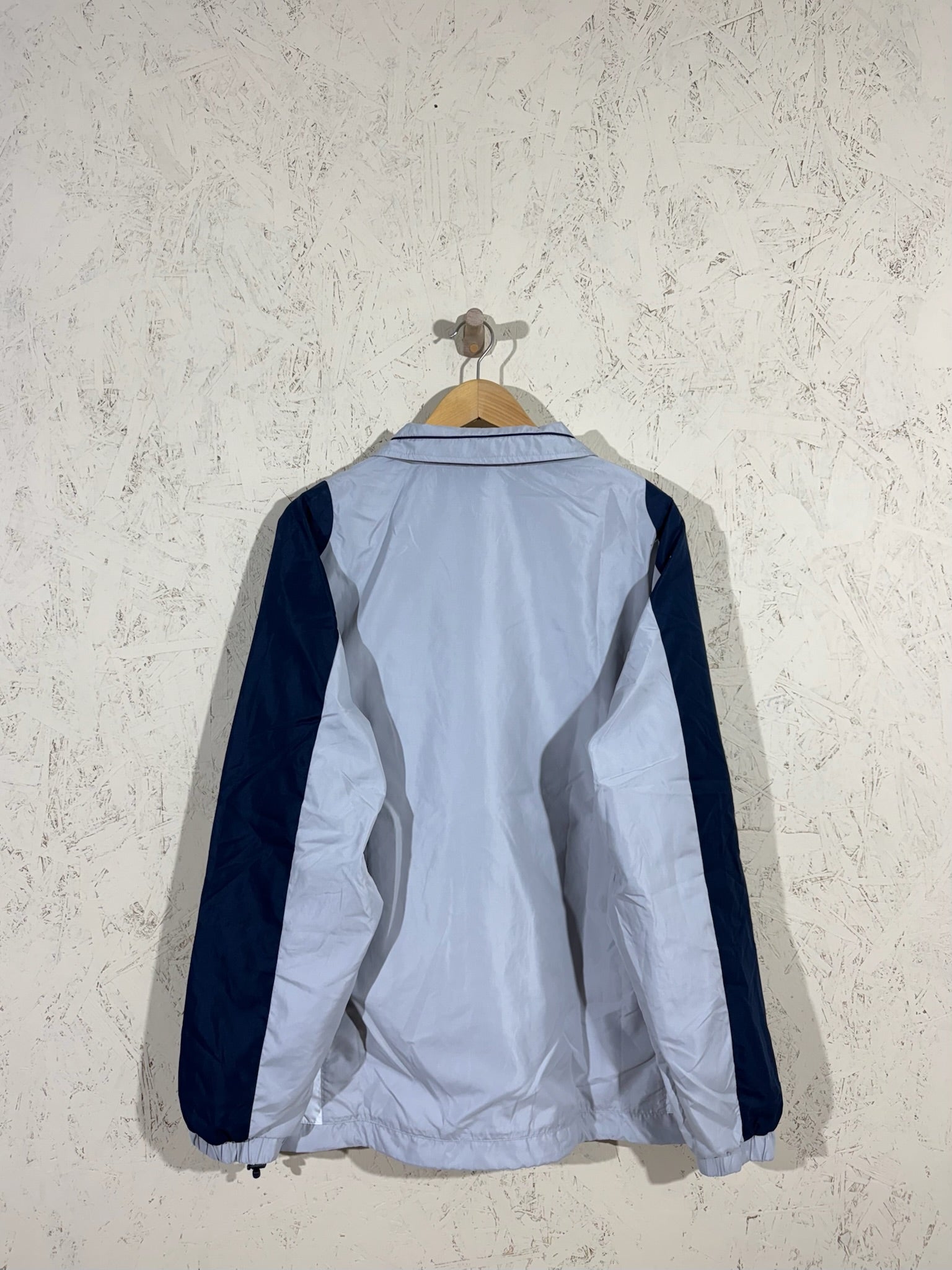 VESTE LOTTO TRACKSUIT GRIS / BLEU – XL - vintage - mixte