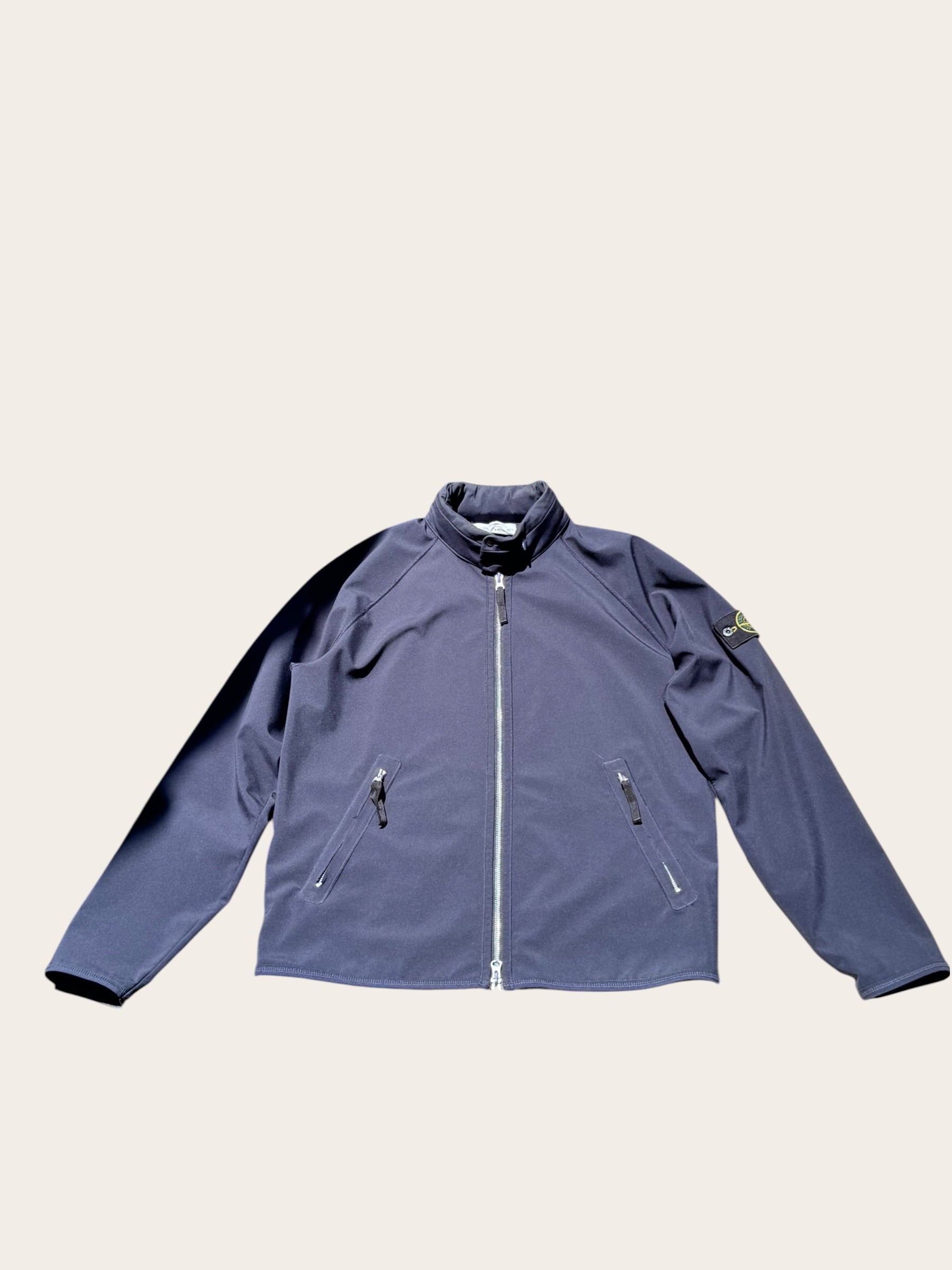 Veste Stone Island Light Soft Shell-R – Bleu marine – L – Mixte — vue principale