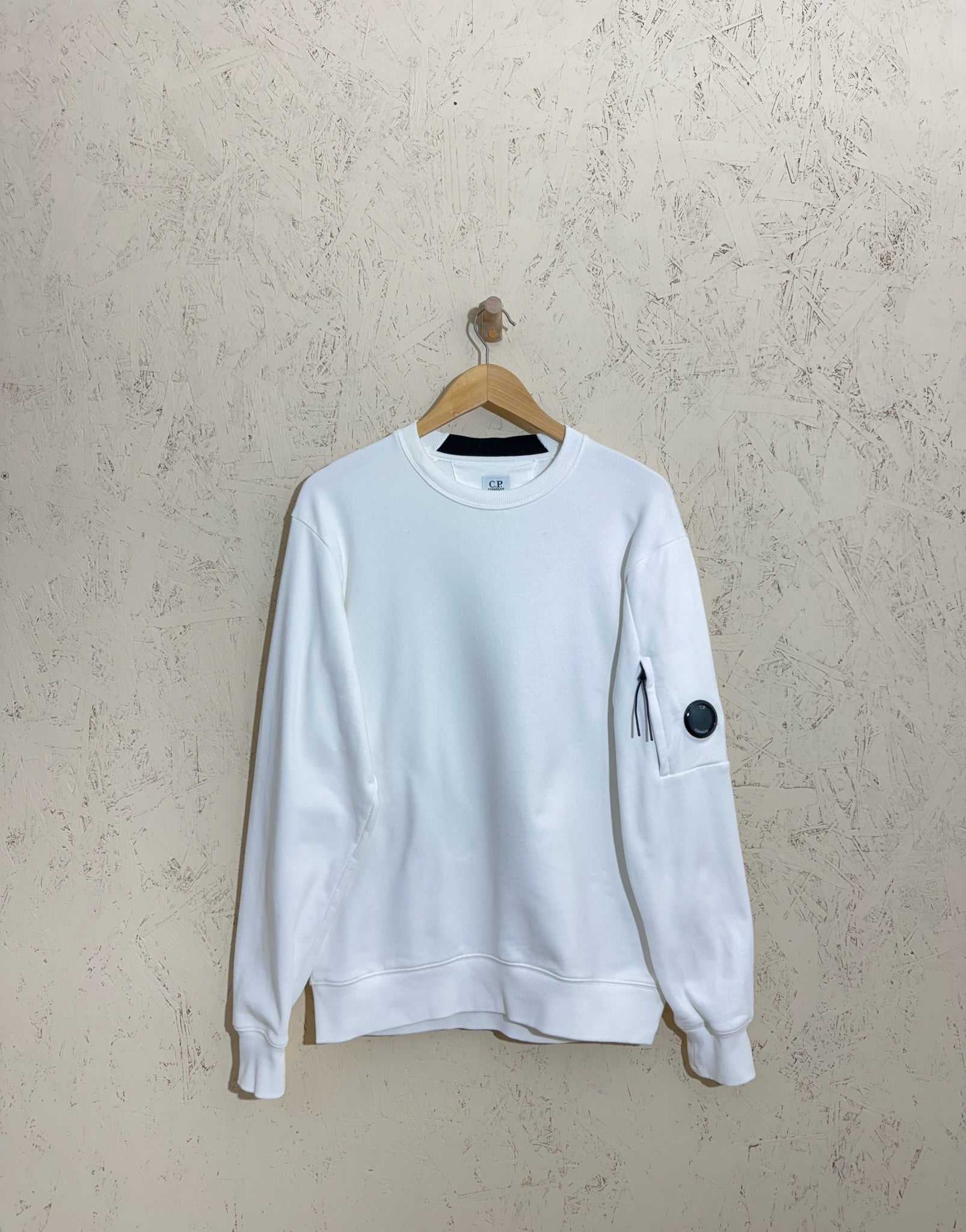 pull C.P. Company Blanc Sweatshirt Lens - M – mixte