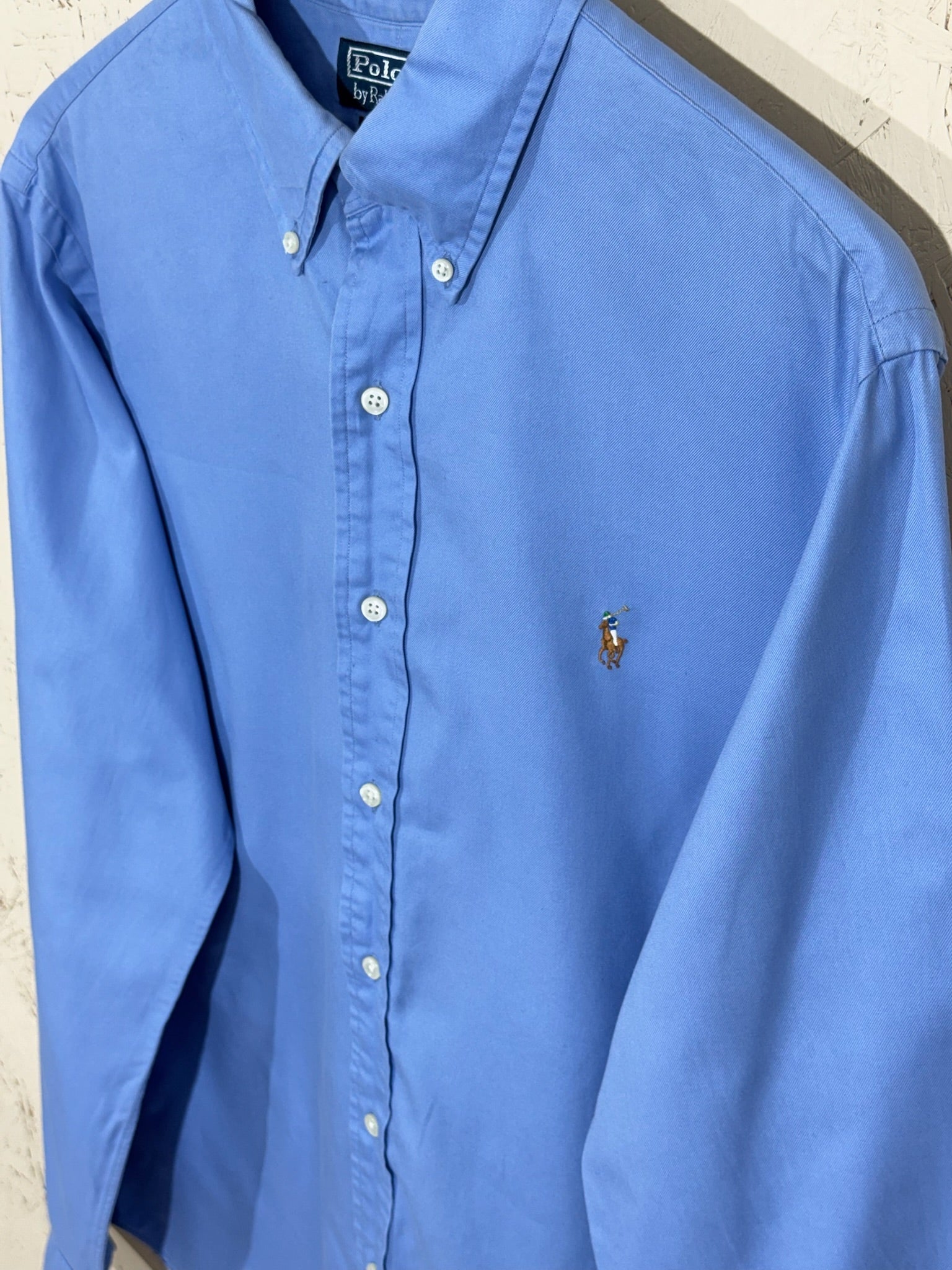 Chemise Polo Ralph Lauren Bleu Ciel Custom Fit - L - homme
