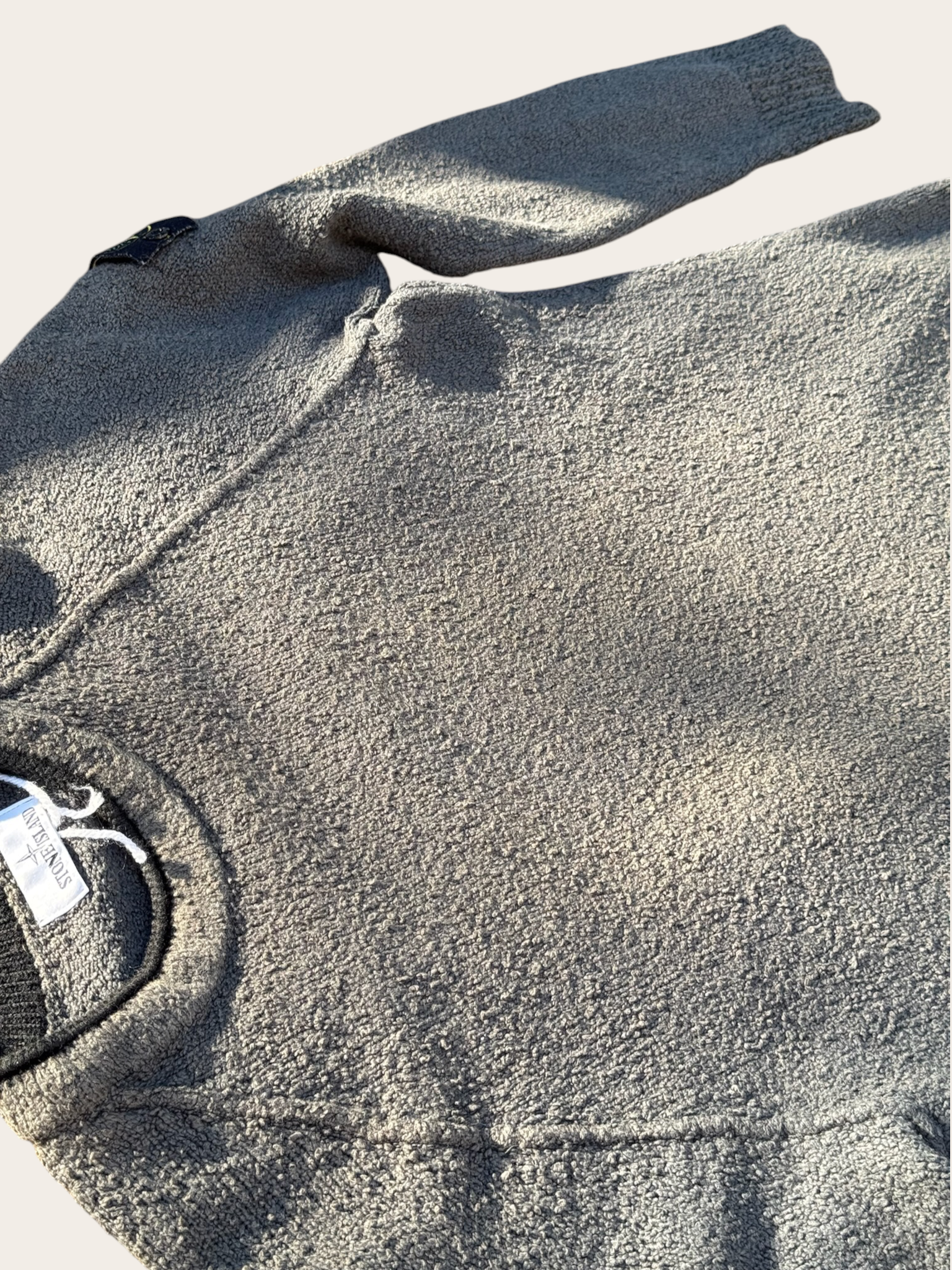 Sweat Stone Island col rond – Gris – L – Mixte — photo complémentaire 3