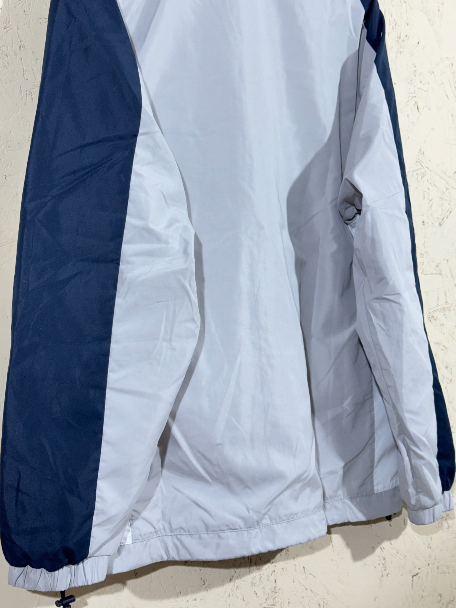 VESTE LOTTO TRACKSUIT GRIS / BLEU – XL - vintage - mixte
