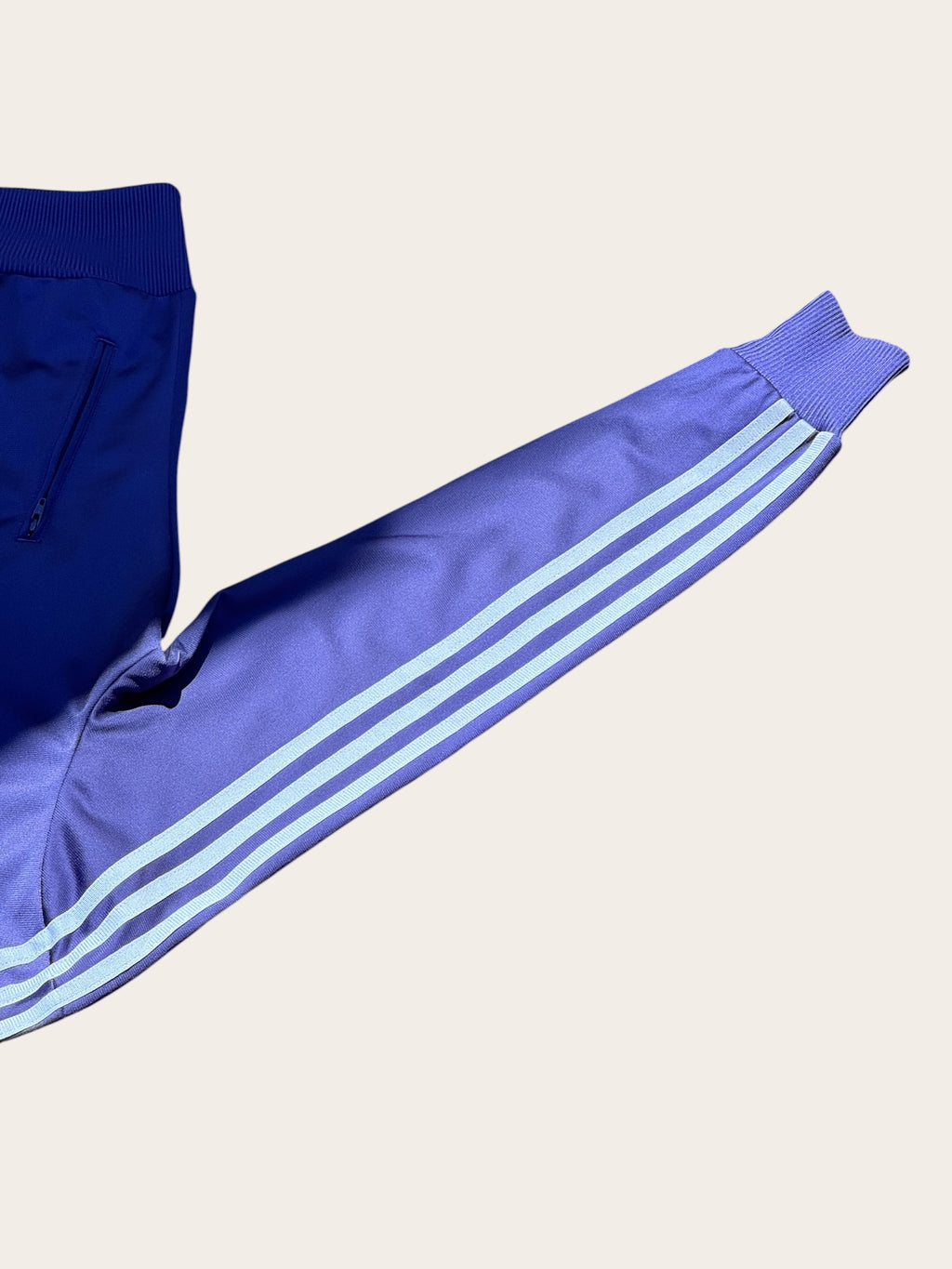 Veste de survêtement Adidas – Violette et bleu ciel – T.38 – Femme — photo complémentaire 4