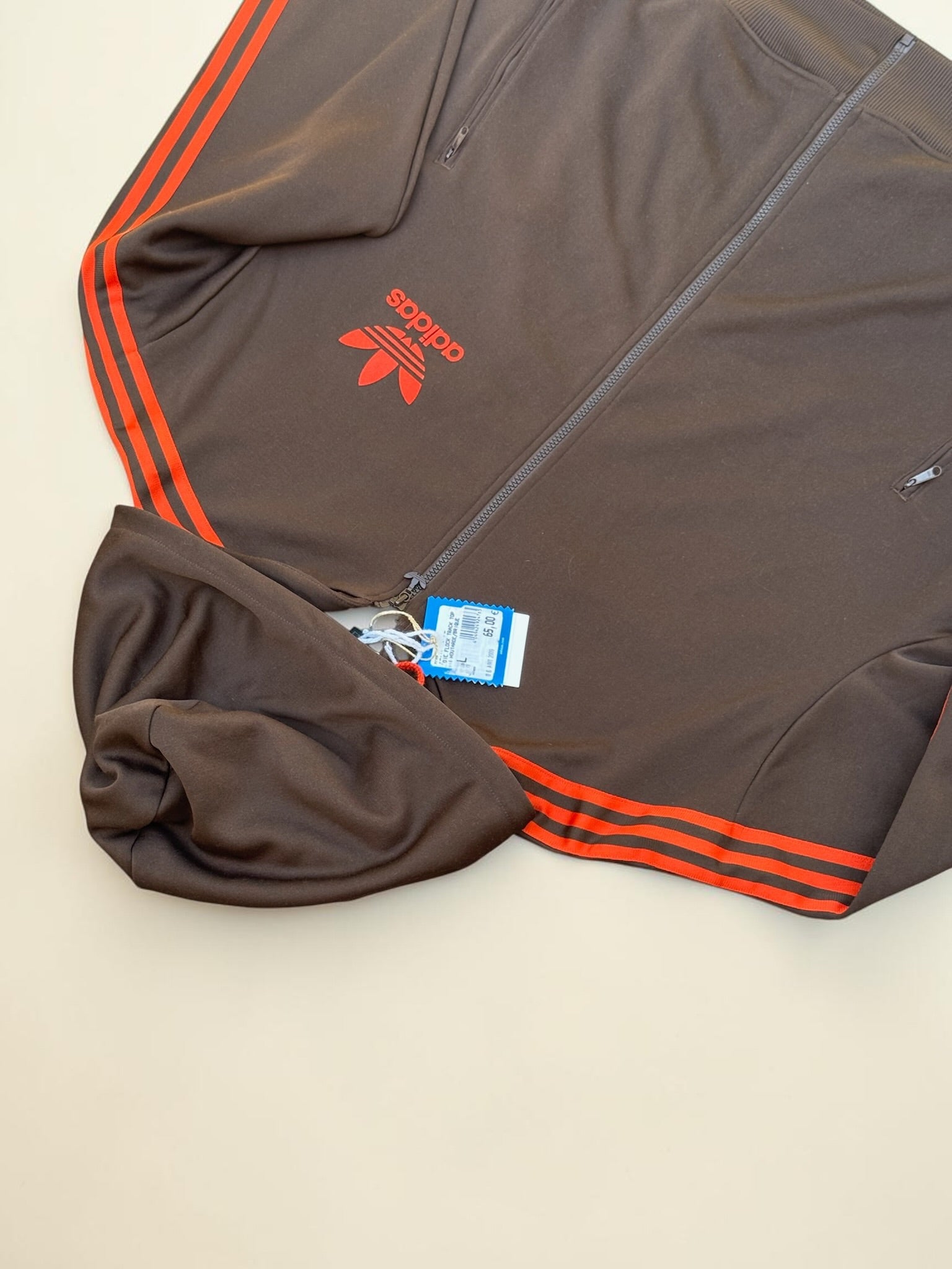 veste ADIDAS ORIGINALS FLOCK TRACK TOP - 2XL - vintage - mixte