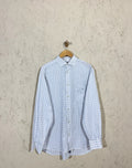 Chemise Serge Blanco Carreaux Bleu Ciel XL Homme