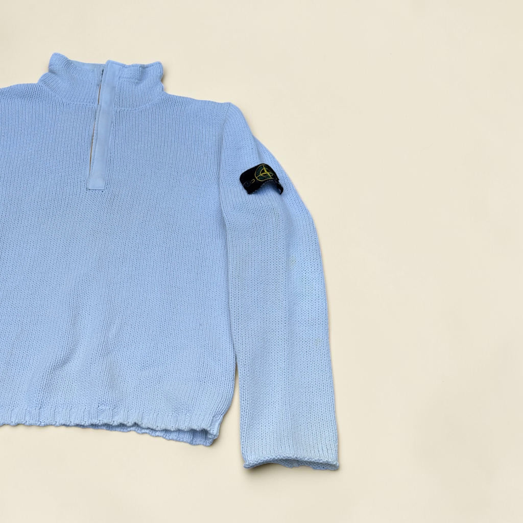Pull zippé Stone Island – Blanc – L – Mixte — photo complémentaire 2