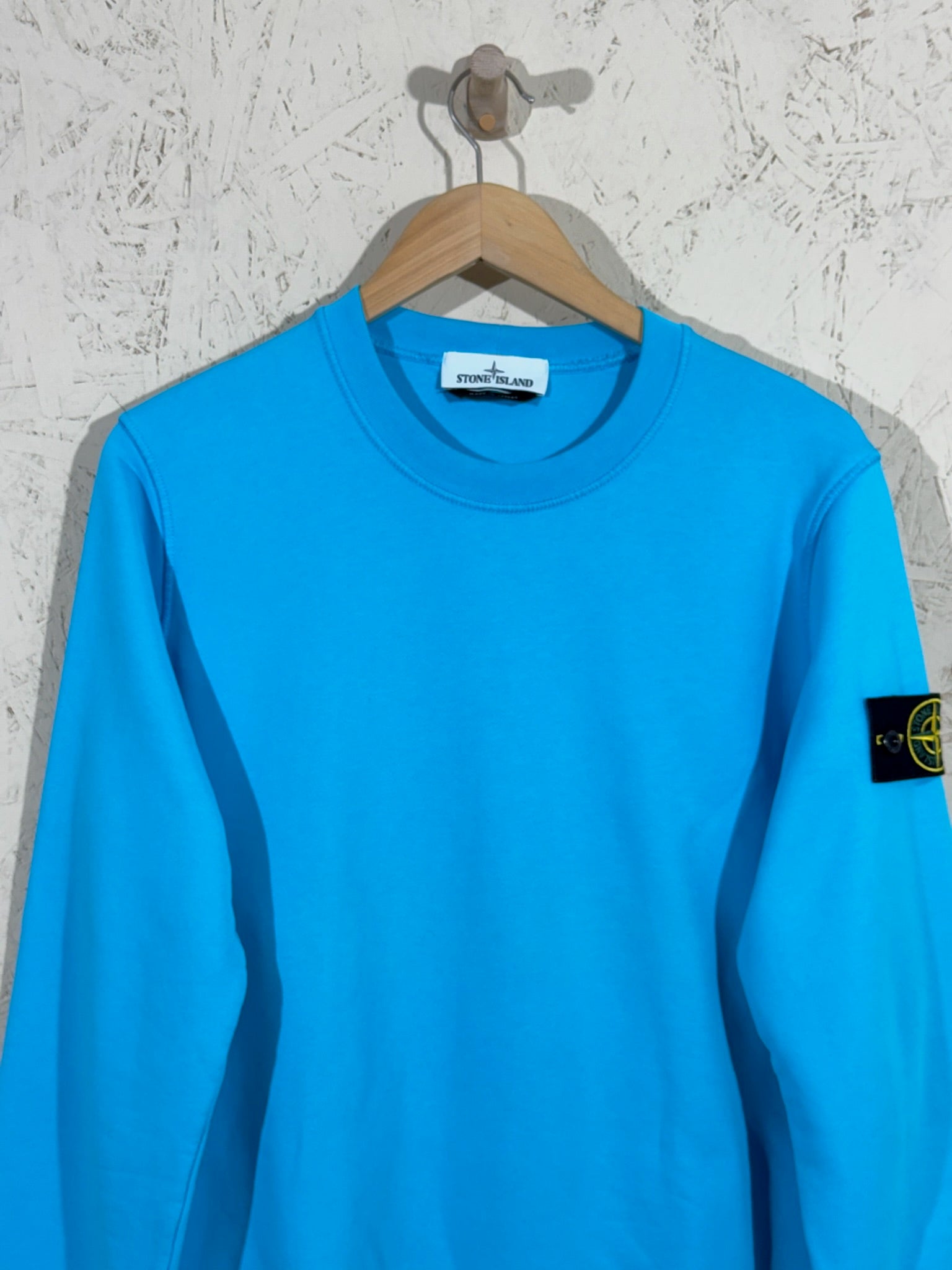 Sweat Stone Island Bleu Azur M Mixte
