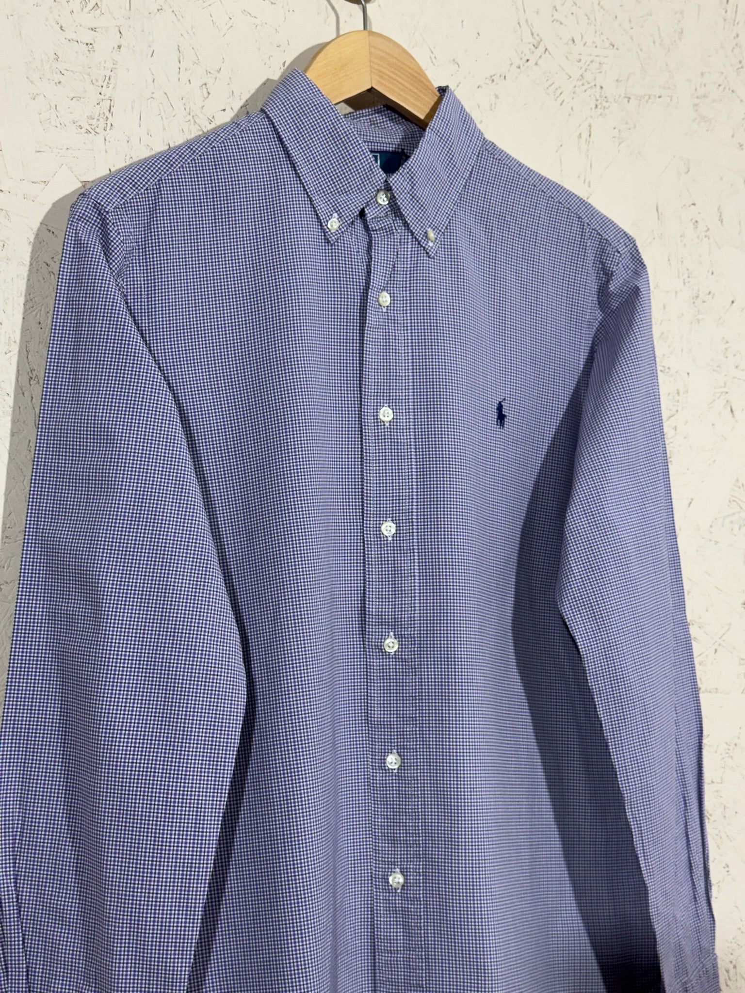 chemise Carreaux Polo Ralph Lauren Violet/Blanc – M - mixte
