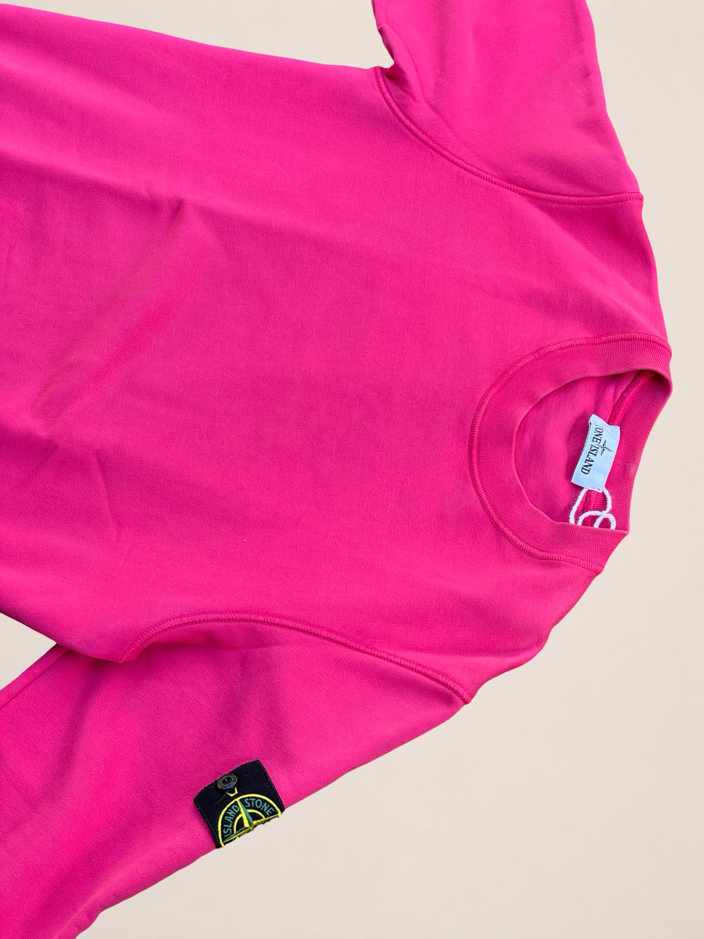 Sweat Stone Island col rond – Rose fuchsia – S – Mixte — photo complémentaire 3