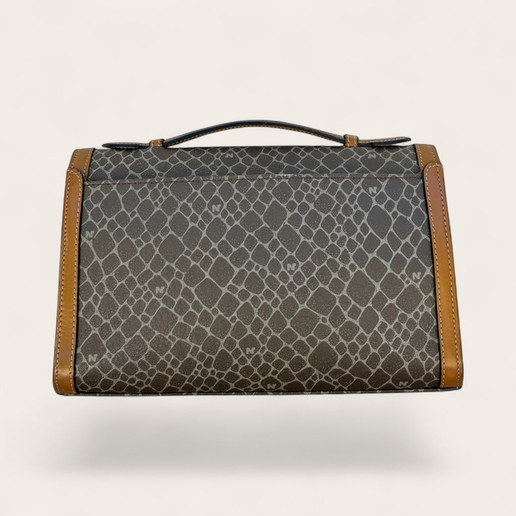 Sac Nina Ricci Toile Monogramme – Camel – Taille unique – Mixte – Vintage années 90 — photo complémentaire 3