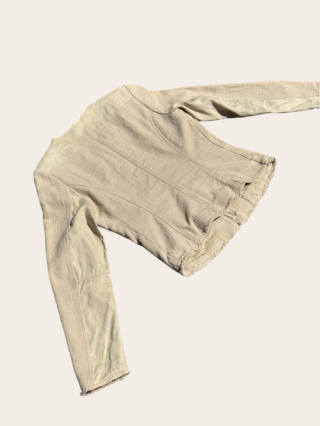 Veste IKKS texturée – Beige – T.38 – Femme — photo complémentaire 4