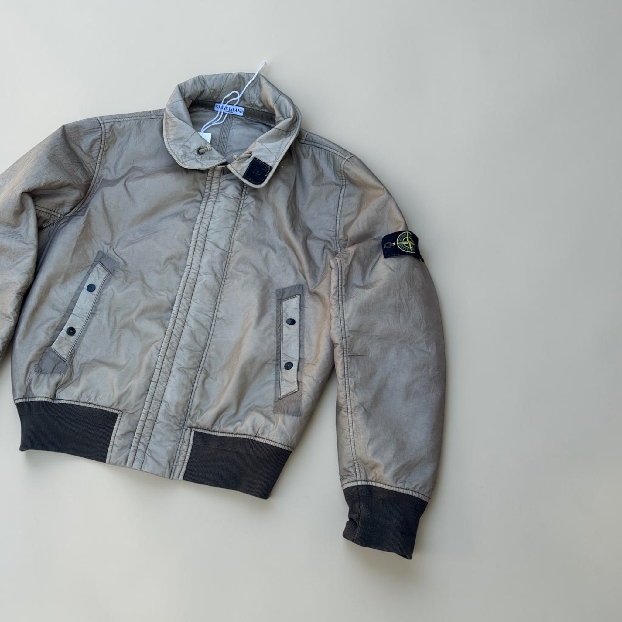 Veste Stone Island Bomber Ice Grey XXL Mixte Vintage