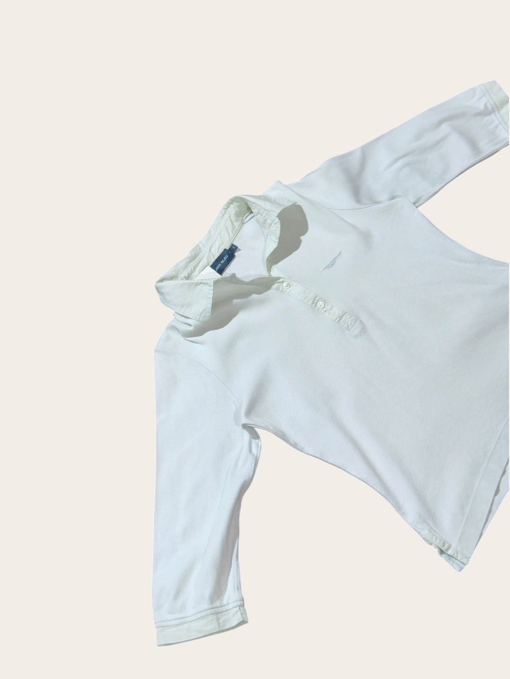 T-shirt Blanc Bleu – Blanc – T.1 – Femme — photo complémentaire 2