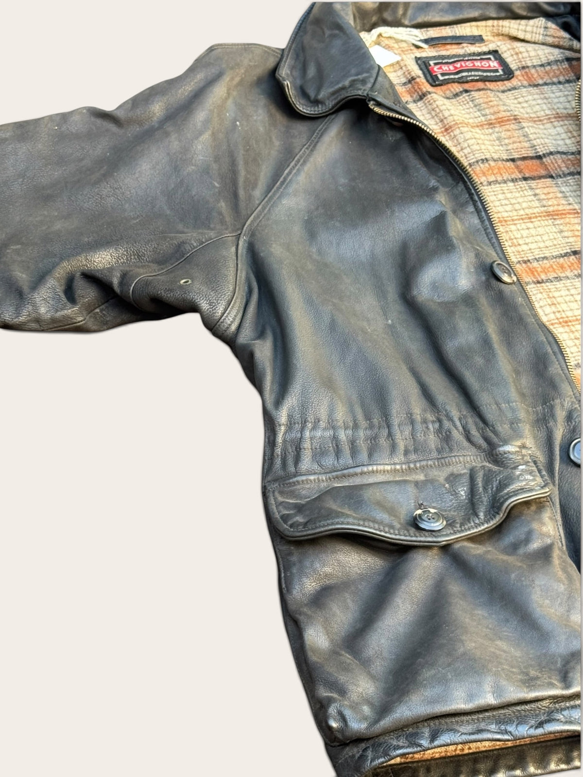 Veste en cuir – Chevignon – L – Homme