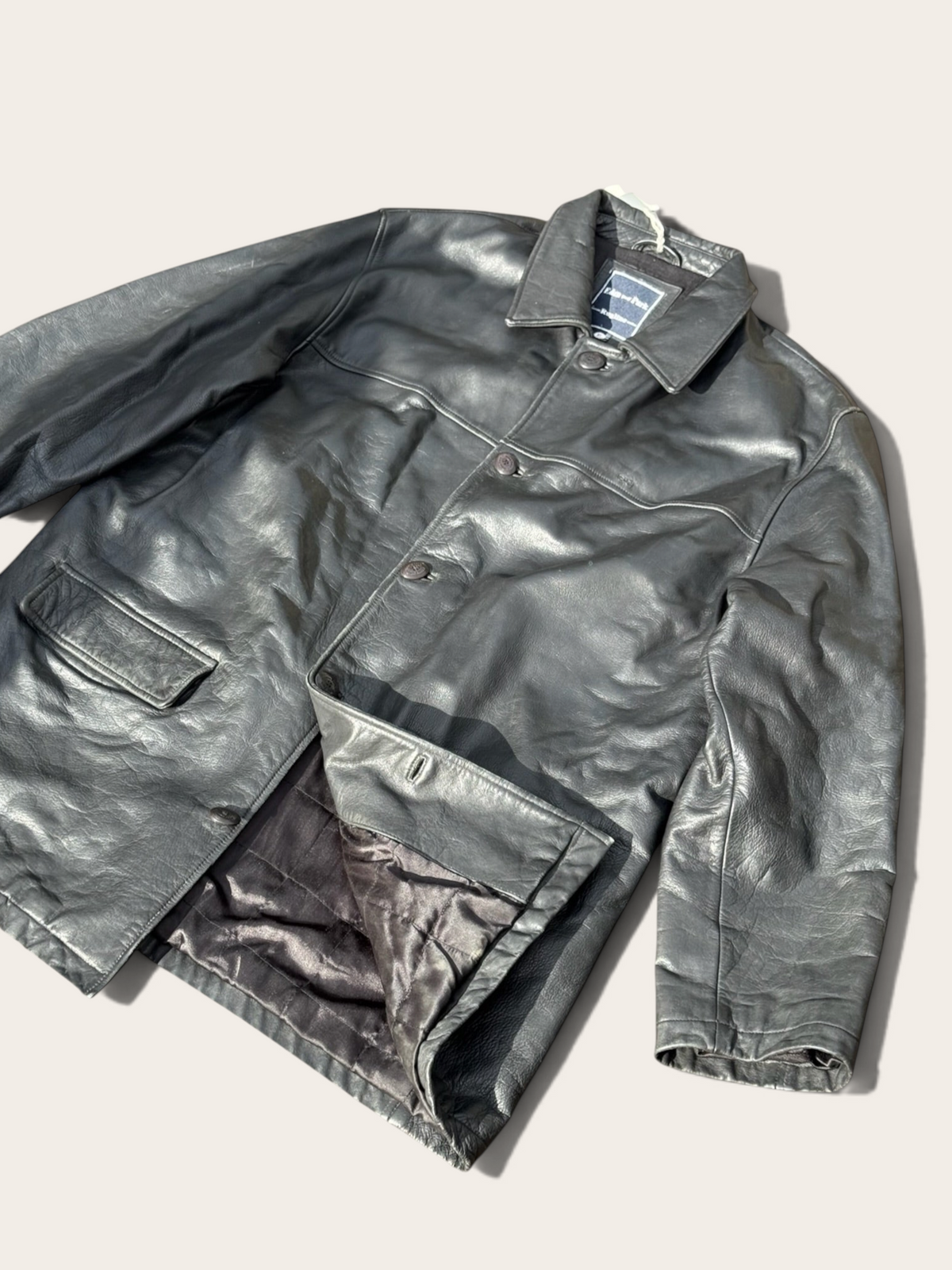 Veste en cuir – Eden Park – XL – Homme – Vintage
