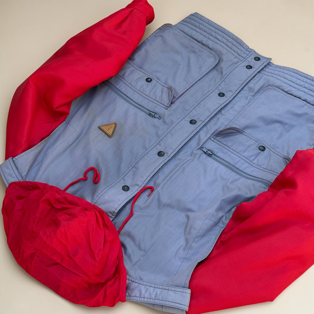 Veste Yves Saint Laurent Sportswear – Gris et rouge – M – Mixte – Vintage — photo complémentaire 3