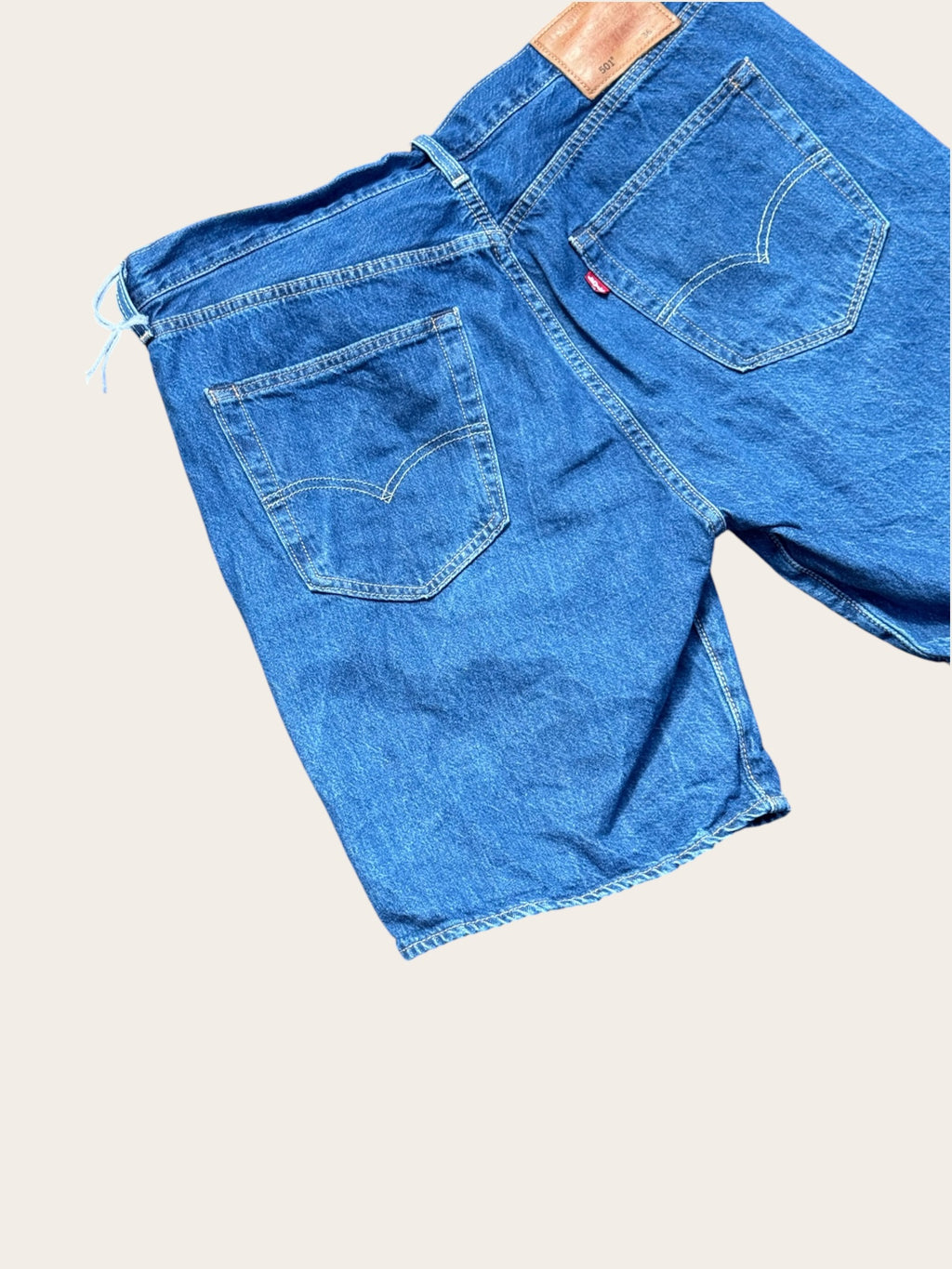 Short Levi’s 501 en denim – Bleu – W36 – Homme – Vintage — photo complémentaire 5