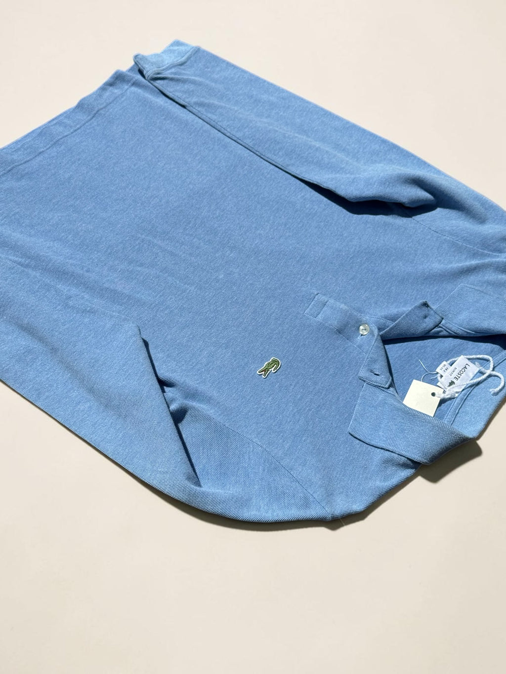 Lacoste Slim Fit long-sleeve polo shirt light blue size XS men's – view 3