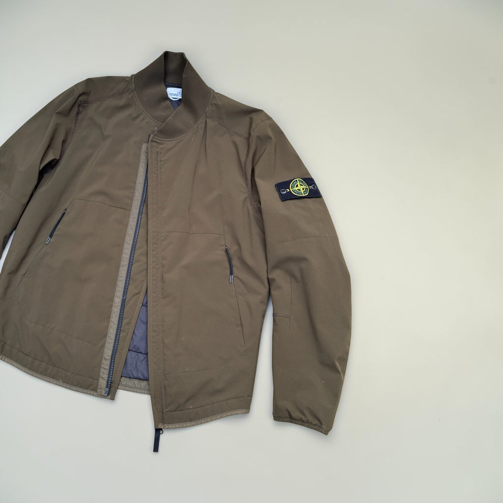 Veste Stone Island Soft Shell-R – Vert olive – L – Mixte — vue principale